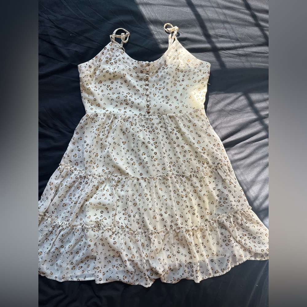 Altr’d State dress, skinny straps and button detail